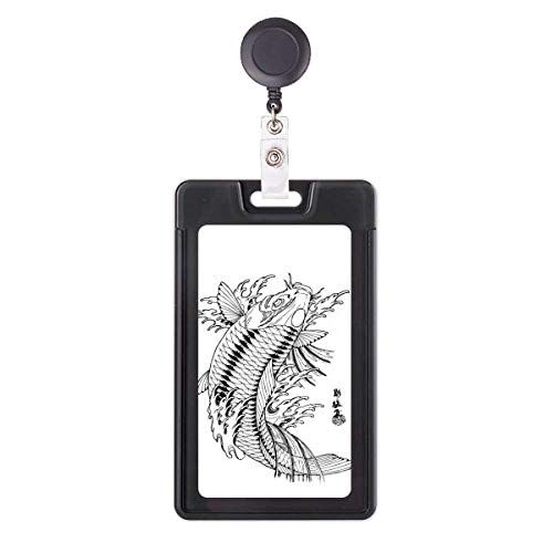Porte-badge rétractable poisson avec enrouleur robuste pour infirmière