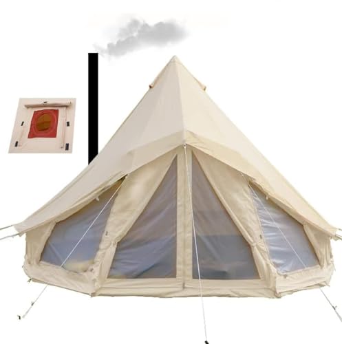 Carpa Bell de algodón para 6 personas 4 estaciones miniatura 1