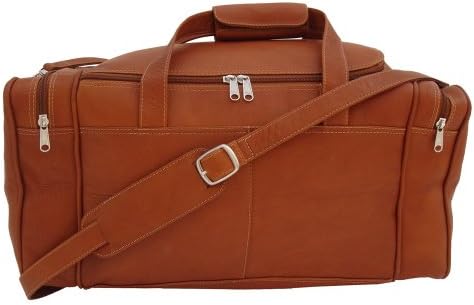 Piel Leather Small Duffel Bag, Saddle, One Size