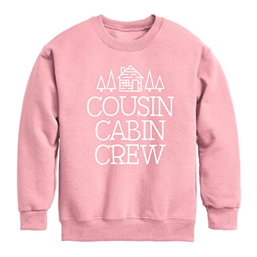Instant Message - Cousin Cabin Crew - Vacation - Toddler & Youth Crewneck Fleece Sweatshirt