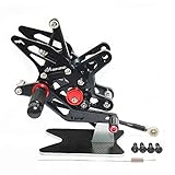 Rearsets Rear Sets Footpegs CNC Adjustable For Kawasaki ZX6R 2007-2008