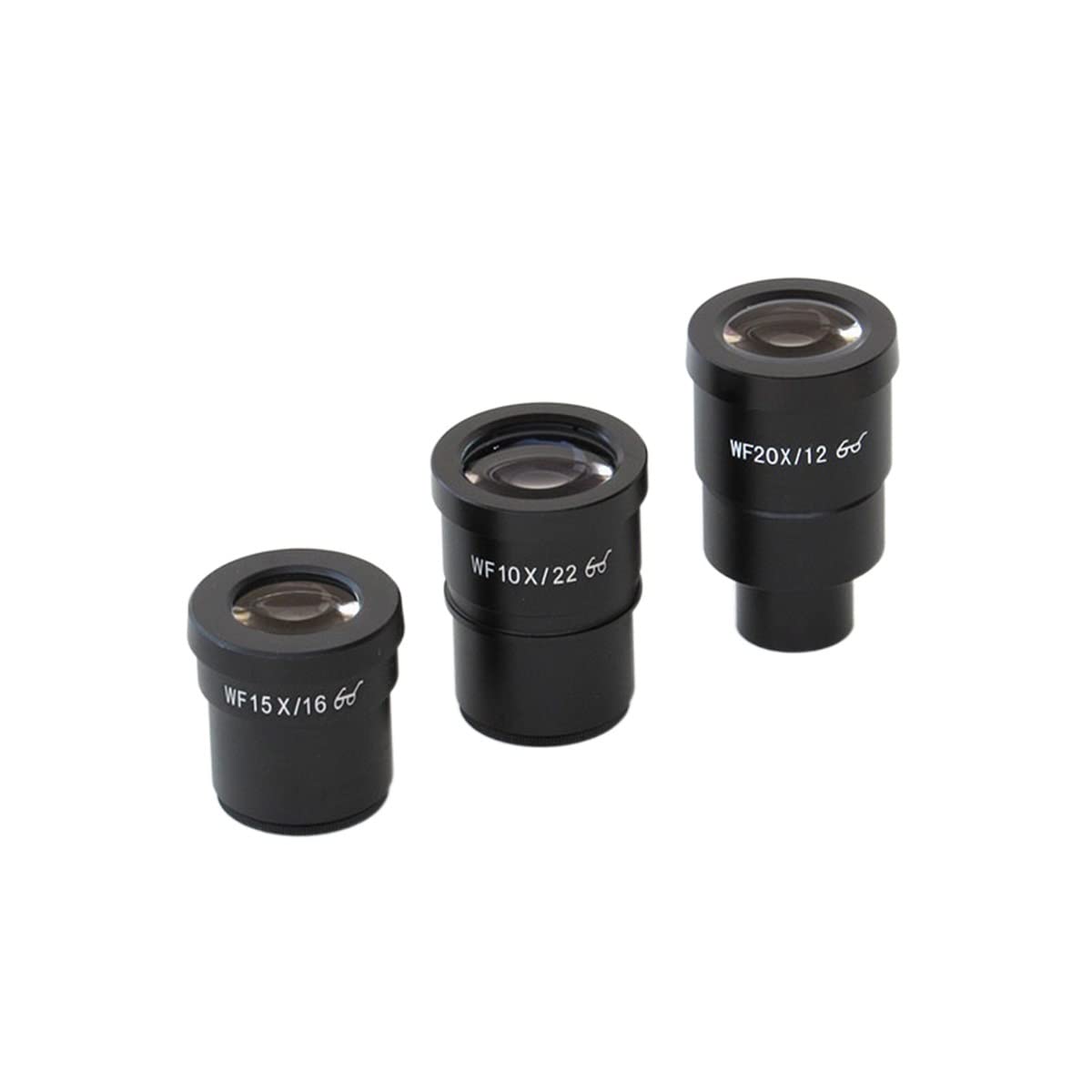 Akcesoria do mikroskopu WF10X WF15X WF20X mikroskop stereo rozmiar montażowy 30 mm metal z trwałością okularu i niezawodną wydajnością (1 zestaw 10 x 15 x 20X)