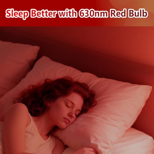 Eayaya 2-Pack 630nm Red Light Bulbs for Sleep, Circadian Light Bulb by Eayaya - Used condition - Image 8
