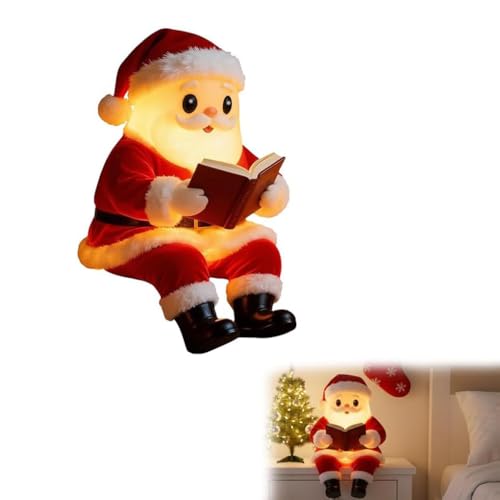 Éclairage doux Père Noël pour veilleuse de lit et décoration de maison
