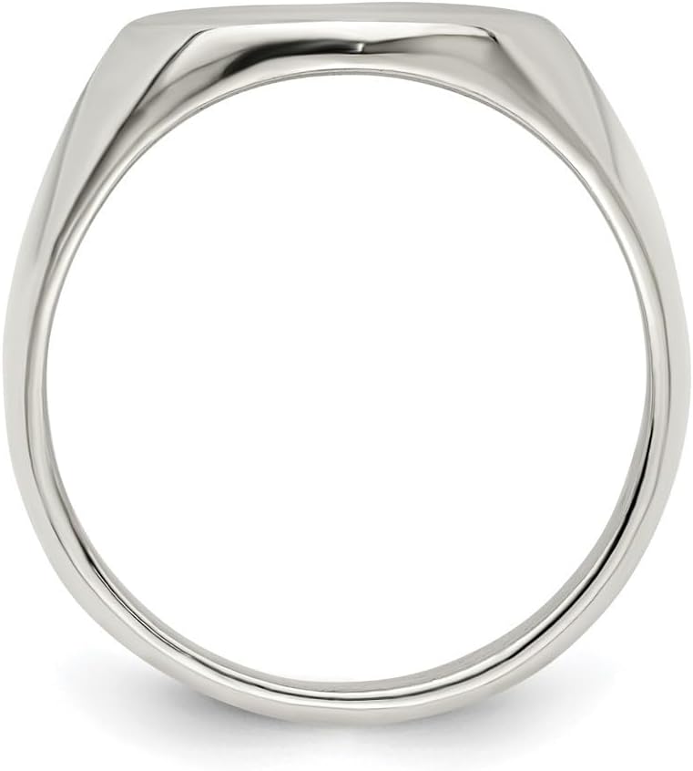 Diamond2Deal 925 Sterling Silver Mens Signet Ring