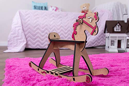CAVALO DE BALANÇO PARA BONECA ATÉ 60 CM COMPATÍVEL COM BEBE REBORN P - DARAMA