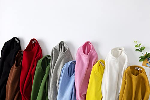 ACESTAR Boys and Girls' Uniform Cotton Crew-Neck Sweaters Long Sleeve Pullover Knit Sweater2