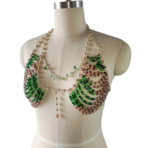 Sujetador de cristal de alta pureza y joyería corporal exclusiva para top de fiesta 4