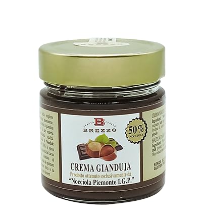 Crema Gianduja Con Avellana Piamonte IGP 210 Gramos - Brezzo