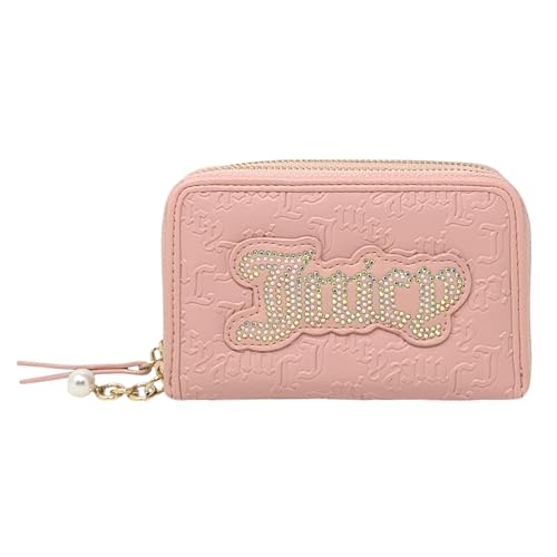 Juicy Couture Women's Medium Double Zip Around Wallet (String of Pearls Pink Diamond)