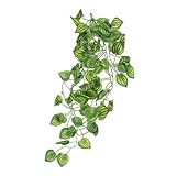 BESPORTBLE Künstliche Terrarienpflanze Reptilien Dekor Imitierte Blätter Lebensecht Grün für Reptilien Terrarium Zubehör