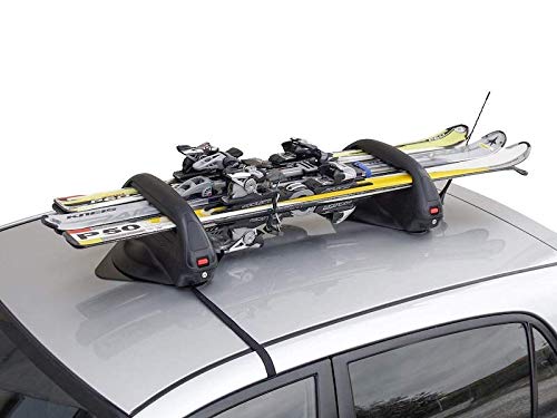 Skiträger Snowboard Auto oder Magnetisch Tigershark M-Way zugelassen - ausgestattet mit Diebstahlsicherung - entwickelt für den Transport von 3 Paar Ski oder 2 Snowboards Montage auf dem Autodach