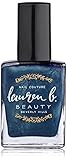 Metallic Blue Nail Polish, downtown skyline, 7 free from chemicals, Vegan, healthy polish by Lauren B.