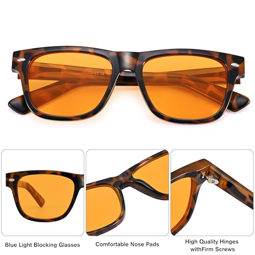Image of Pro Acme Blue Light Blocking Glasses for Woman Amber Gaming Glasses for Men Computer Glasses for Eyes Strain