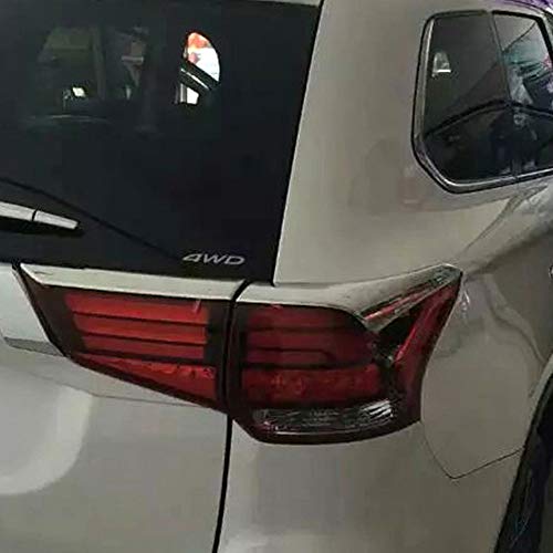 Kadore Car Rear Tail Light Eyebrow Cover Trim for Mitsubishi Outlander 2016 2017 2018 ABS Chrome 4PCS/Set