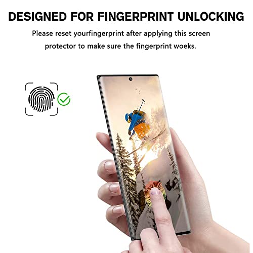 [2+2 Pack] Galaxy S22 Ultra Screen Protector+Camera Lens Film,Ultra Hd Tempered Glass Film [Scratch Resistant] [Ultra Hd] [9H Hardness] [Fingerprint Unlock] Compatible With Samsung Galaxy S22 Ultra 5G(6.8 Inch) #TOP4