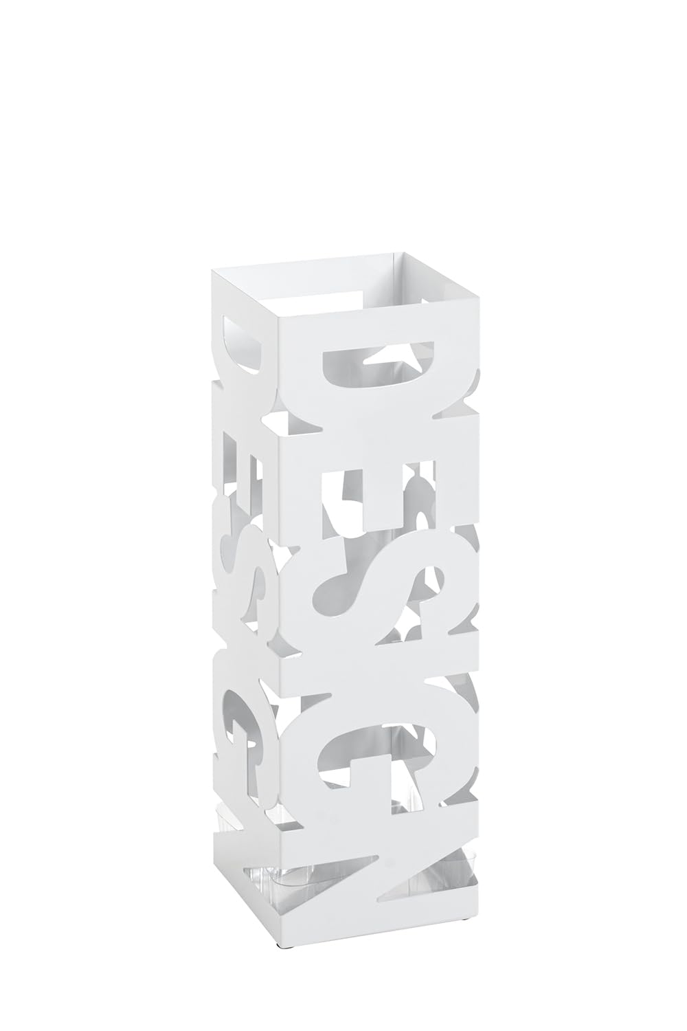 HAKU Schirmständer Regenschirmständer weiß, Metall - Maße: B 16 x H 48 x T 16 cm, Style: Modern