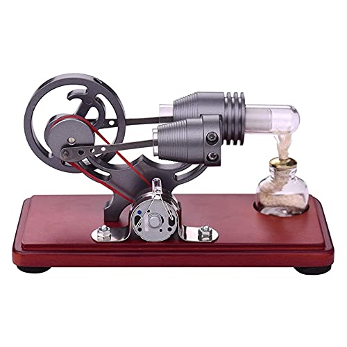 Dampfmaschinenmodel Retro-Stil Luft-Stirling-Motor Motormodel Schwungrad-Design P?dagogisches Spielzeug Stromgenerator Wissensch