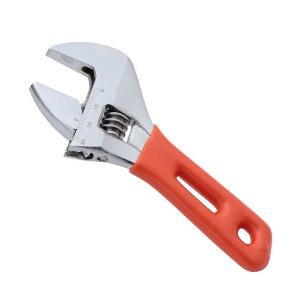 Llave Ajustable, Llave de Mango Corto de Apertura Grande, Mini Llave Inglesa for baño, Llave Ajustable de Acero al Cromo vanadio, Herramienta de extracción de tubería de Agua