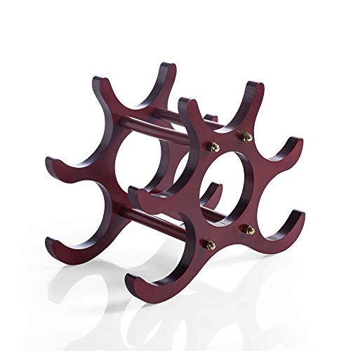 Soporte para botellas de vino madera estilo europeo miniatura 1