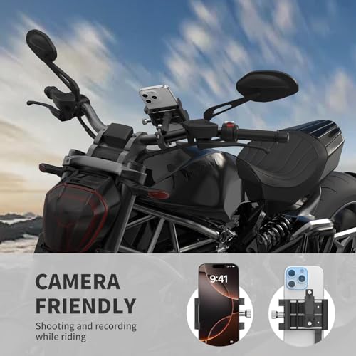 image for SpoLite Aluminum Phone Holder for Bike–Universal Bike Cell Phone Hol