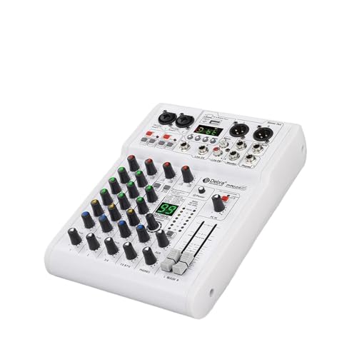 Mesa de Mezclas, Consola mezcladora de DJ con 99 efectos DSP, PRMX-6 con 5.0 BT, 24 bits/192k for grabar instrumentos musicales
