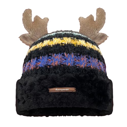 Schal Set Weihnachtsmütze aus Wolle für Damen mit warmem und dickem...