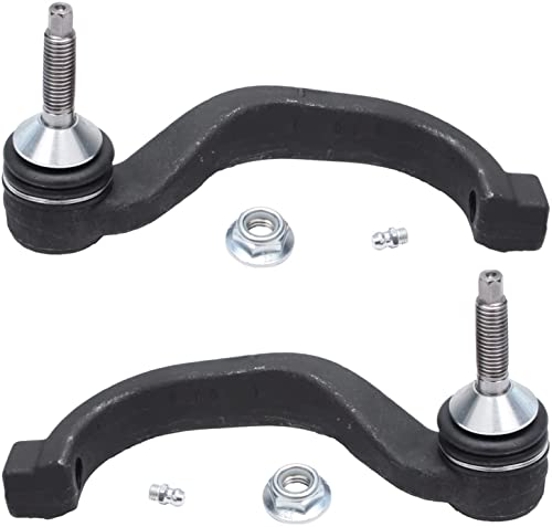 Image of Detroit Axle - Front Upper Control Arms w /Ball Joints Inner Outer Tie Rods Replacement for 2003-2006 Lincoln LS Ford Thunderbird - 6pc Set
