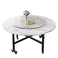 Amazon｜JTKXM 折りたたみ ダイニングテーブル 丸形 木製 360°回転