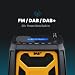 UEME 5W DAB/DAB+ FM Cordless Work Site Radio, Bluetooth, USB Rechargeable, Yellow/Black