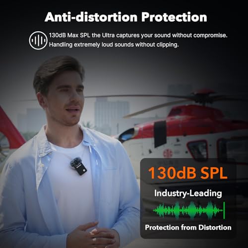 Image of Saramonic Ultra Wireless Lavalier Microphone, 32-Bit Float Recording, Timecode Sync, Noise Cancellation, IPX5 Water Resistance, 984' Range, 130dB SPL, for Cameras, Smartphones, Computers