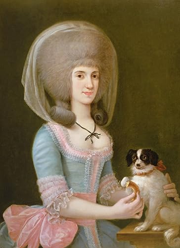 Cuadro Retrato de doña María Teresa de Augustin Esteve en lienzo premium de 60x90cm