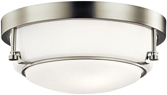 2 Light Flush Mount with Transitional Inspirations 5.25 inches Tall by 12.5 inches Wide Transitional Flush Mount Light 147-Bel-2748734