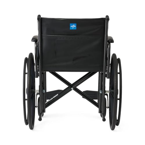 24" Bariatric Wheelchair, Removable Desk-Length Armrests and Swing-Away Foot Rests