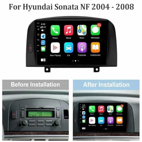Radio coche 2 DIN para modernizar el Hyundai Sonata con Bluetooth hands-free y GPS 2