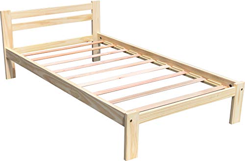 Amazonas Twin-Xl Bed Solid Pine Wooden Single Bed Unfinished With Hardwood Slats Support Suitable For Boys Girls Kids Bedroom Wooden Bed Frame Single Bed Ready To Finish #TOP4
