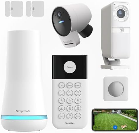 SimpliSafe Wireless Home Security Systems | 7 Piece Smart Home Al...