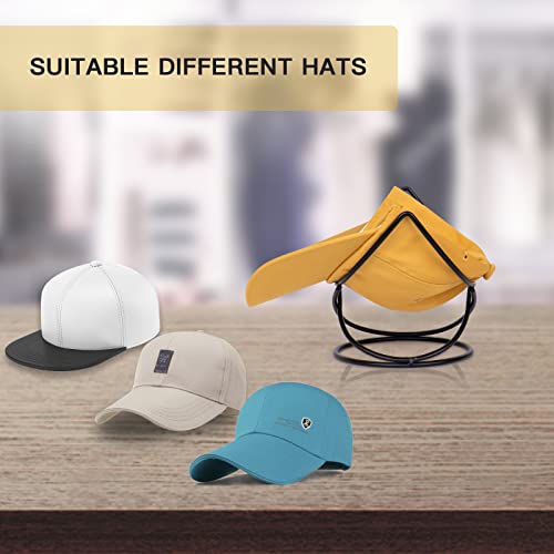 Simland Hat Rack And Baseball Cap Organizer For Men And Women, Black Hat Storage Display Holder On Desk (Iron) #TOP1