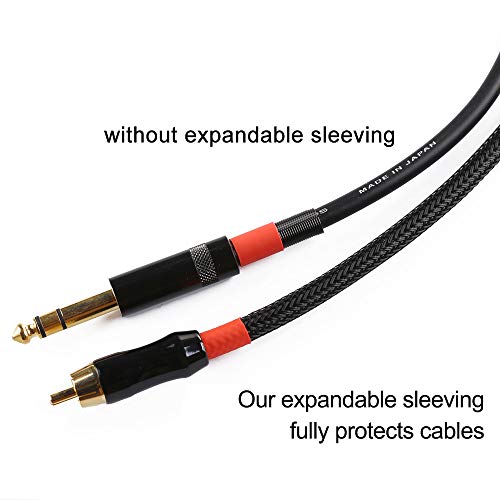 25ft - 1.25 inch PET Expandable Braided Sleeving – Black – Alex Tech Braided Cable Sleeve by Alex Tech - Image 2
