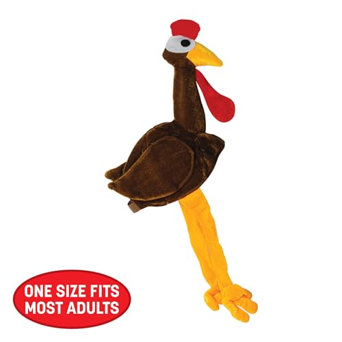 image for Beistle Company Beistle Plush Gobbler Turkey Hat – Thanksgiving Part