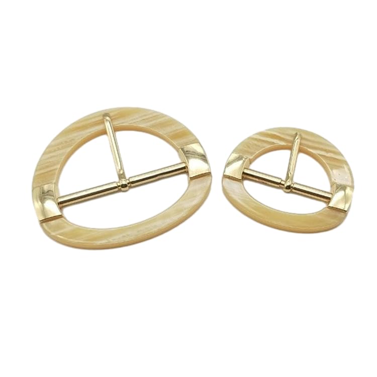 Fibbie Decorative In Resina Per Sciarpe E Abbigliamento - Set 2 Pezzi Da 30/50mm, Regalo Elegante Per Donna