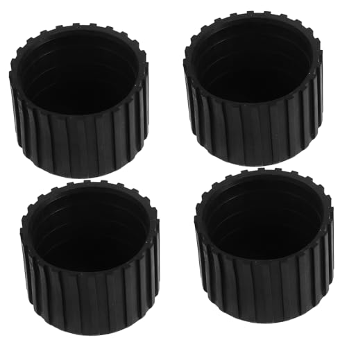 Yardwe Lot De 4 Patins De Protection pour Meubles Et Équipements De Fitness, Anti-Rayures, en Caoutchouc Épais Φ50, Protection du Sol pour Parquet, Usage Domestique Et Sportif