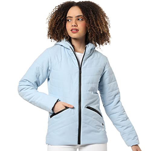 Image of PINACOLADA Women's Puffer Regular Fit Bomber Jacket For Winter Wear | Standing Collar | Full Sleeve | Zipper | Casual Jacket For Woman & Girl | Western Stylish Jacket For Women