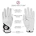 Zero Friction Men's Cabretta Premium Leather Golf Gloves, Left Hand, One Size, White