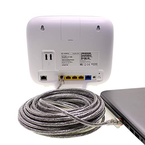 Netzwerkkabel Cat.6 0,25m transparent - 10 x Ethernetkabel Lankabel Cat6 Lan Netzwerk Kabel Sftp Pimf Patchkabel 1000 Mbit s