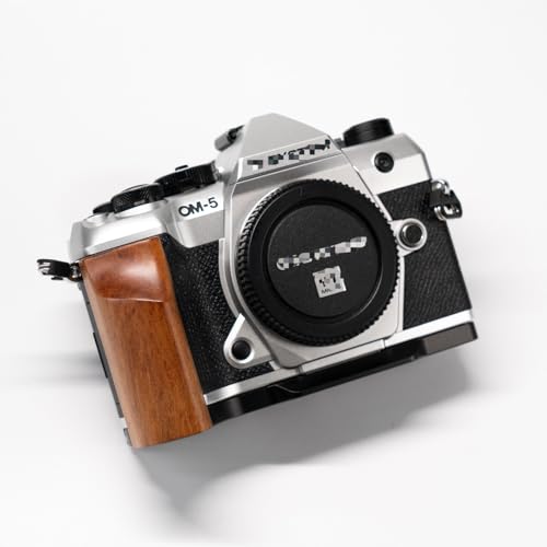 Amazon | オリンパスOM 5 Mark II用木製カメラハンドグリップハンドルL