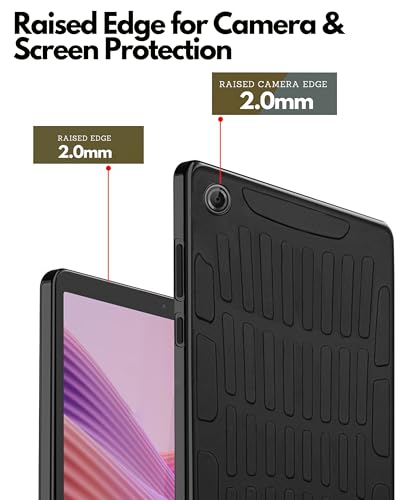 Image of TGK Rugged Back Cover for Lenovo Tab One /Tab K9 Case (TB-305FU /TB-305XU) 8.7 inch 2025 Black