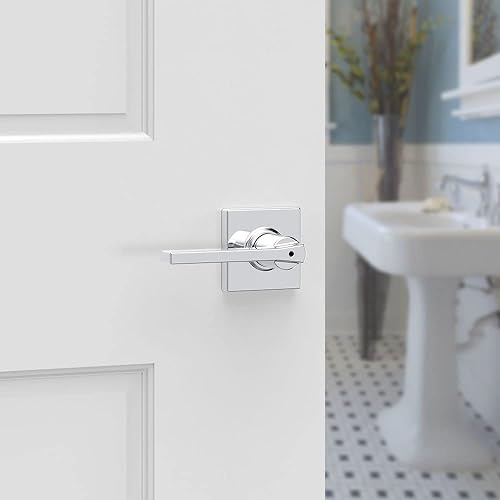 Miniatura 37 de Kwikset Casey - Manija de bloqueo de puerta de entrada, entrada exterior con llave segura, mango reversible, tecnología de seguridad SmartKey Re-Key