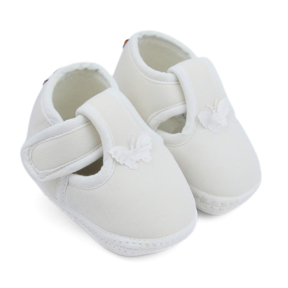 6 To 12 Months Baby Girls Cute Soft Cotton Pre-Walker Lace Booties(White)-BT4929-image-27