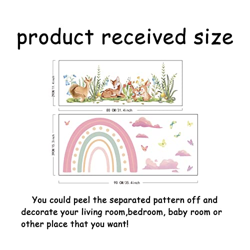 SUPERDANT Decalcomanie da Parete con Animali della...